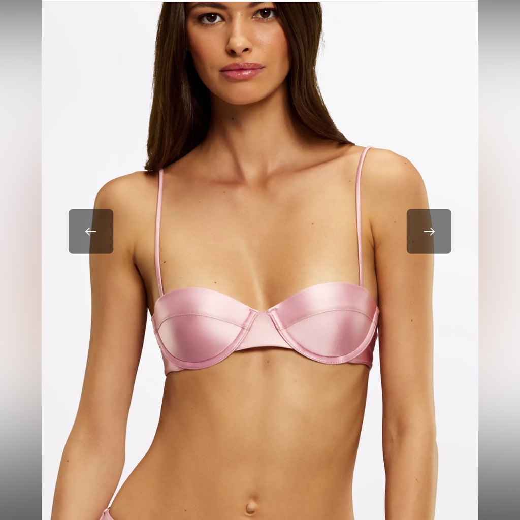 Jaci Bon Bon Pink Balconette Bra & Tiago Cheeky Bon Bon Bottoms. Nwt